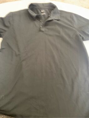 Nike Black Men's Polo Shirt with Subtle Logo
